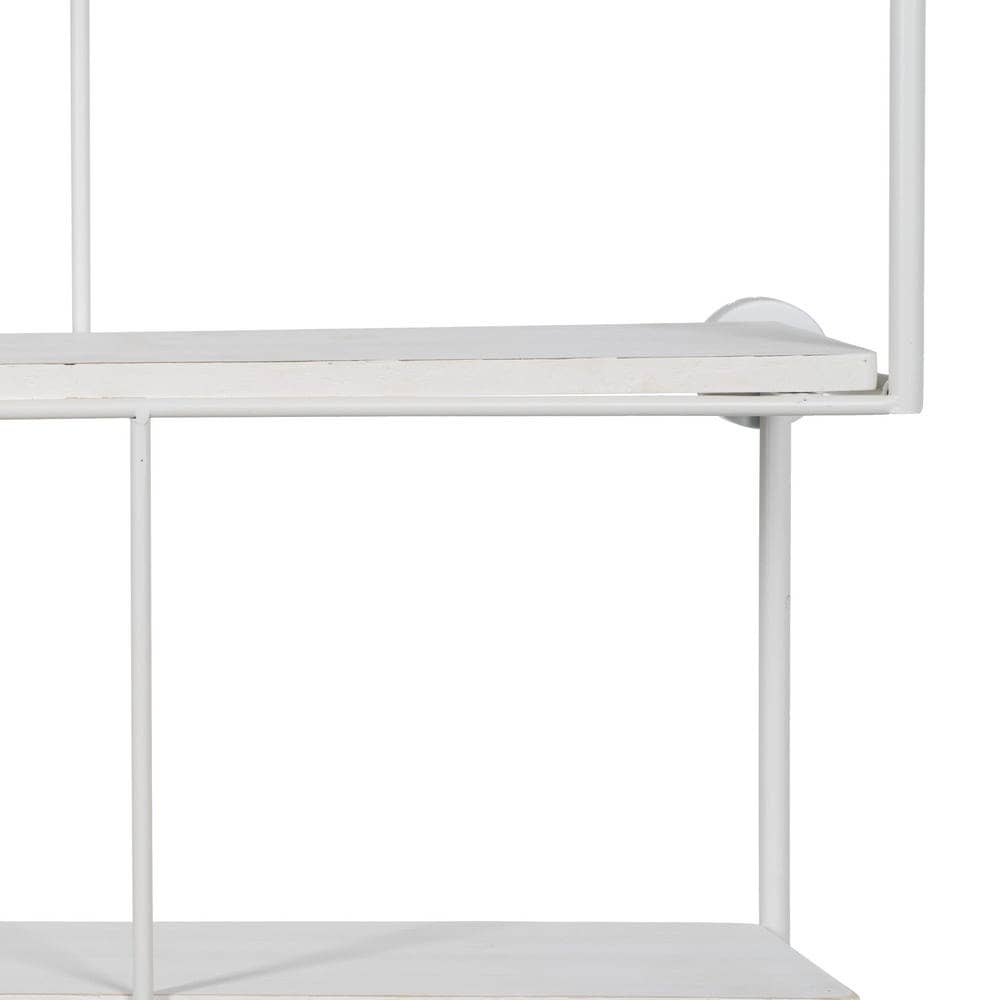 Estantería Blanca de Metal de 72 cm - Estante de Hierro con Medidas 45.5x11 cm para Almacenaje y Decoración - Imagen 3