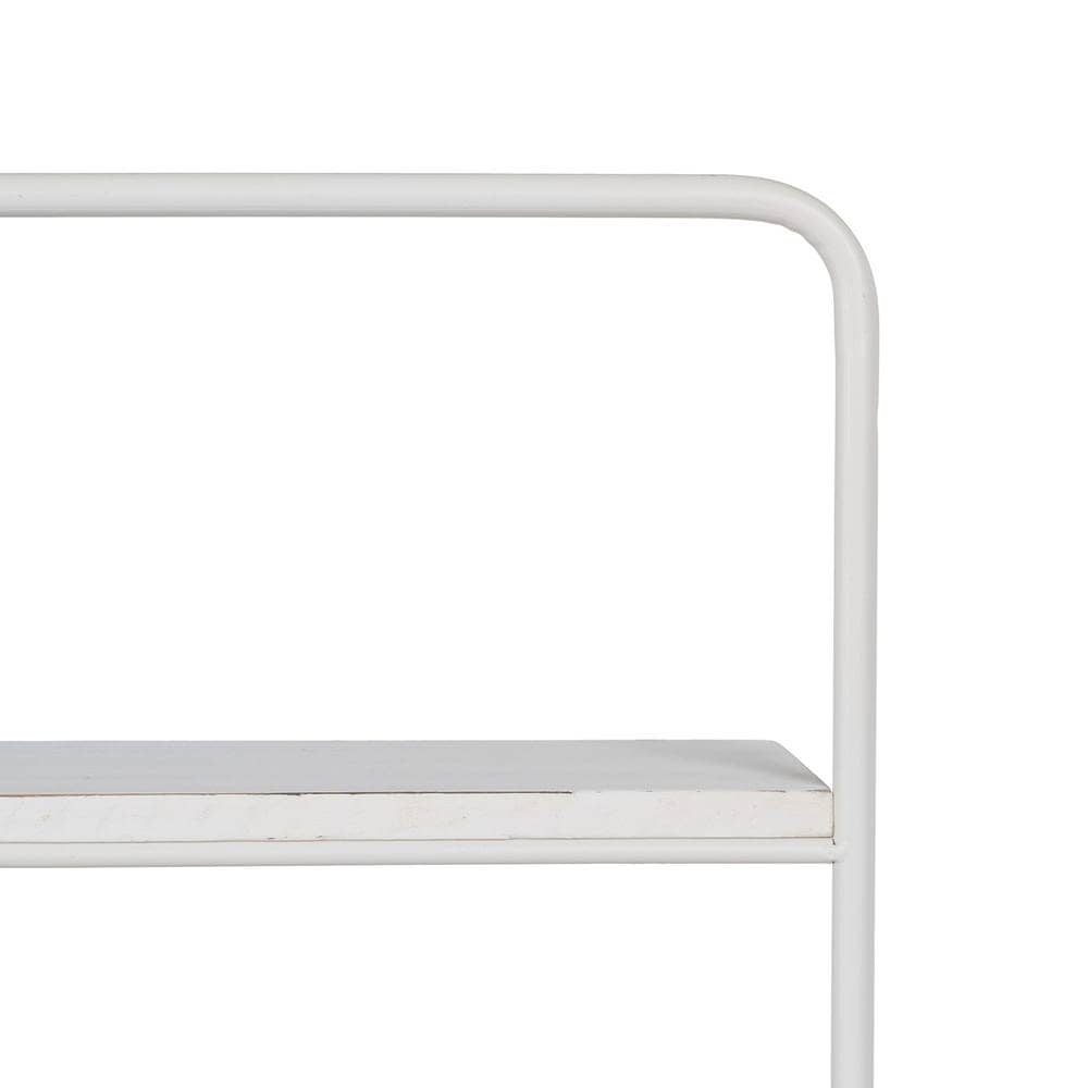 Estantería Blanca de Metal de 72 cm - Estante de Hierro con Medidas 45.5x11 cm para Almacenaje y Decoración - Imagen 4