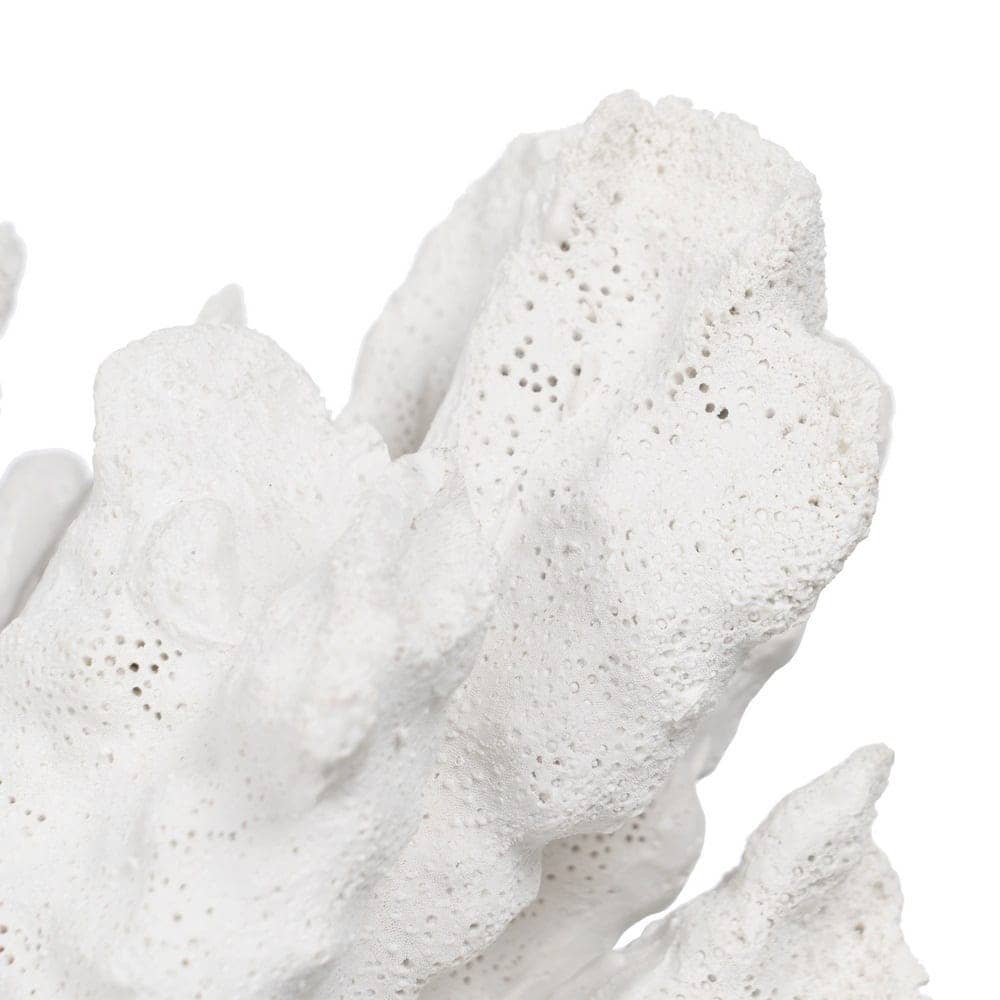Figura de Coral Blanca de Resina 21 cm - Decoración Elegante para el Hogar - Imagen 3