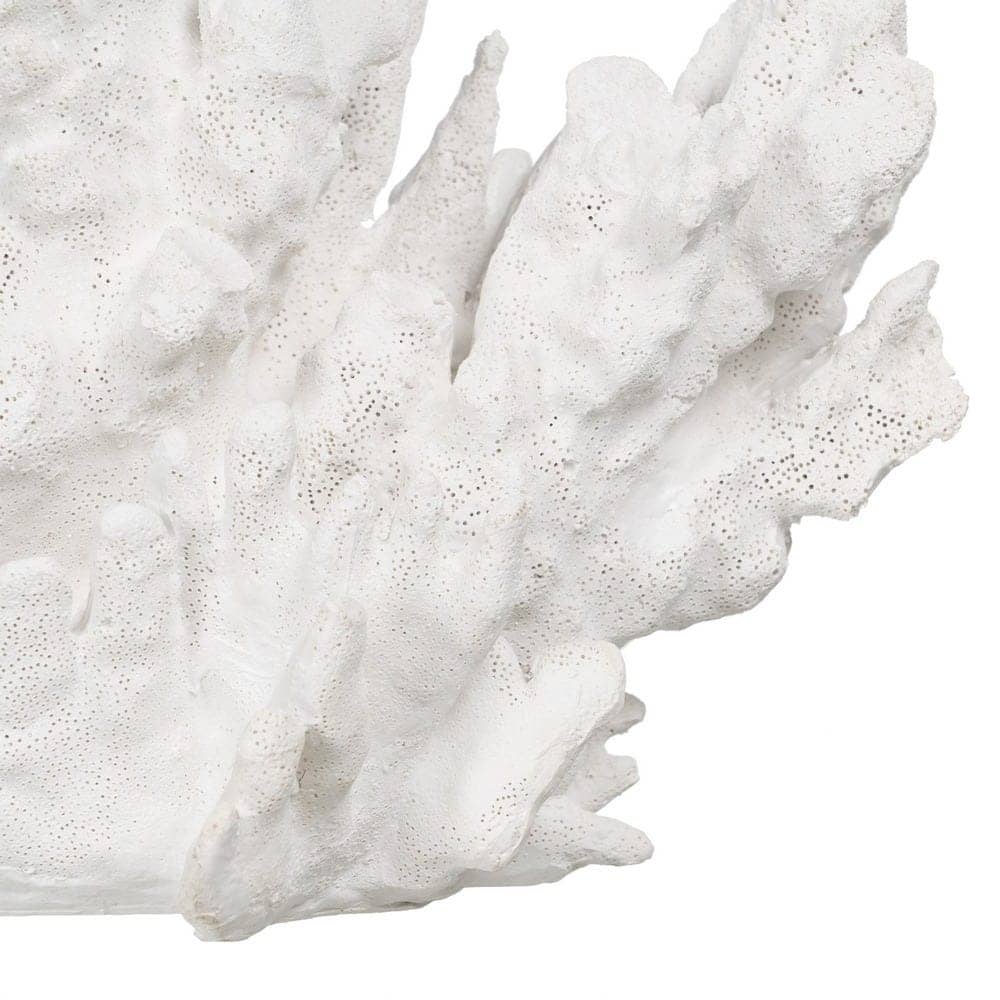 Figura de Coral Blanca de Resina 21 cm - Decoración Elegante para el Hogar - Imagen 4
