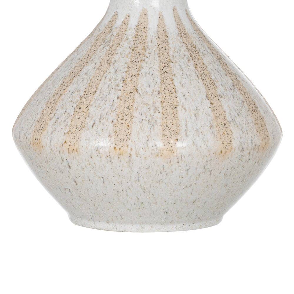 Jarrón Beige de Cerámica Decorativa de 40 cm - Elegante Accesorio para el Hogar con Boca de 5 cm - Imagen 6