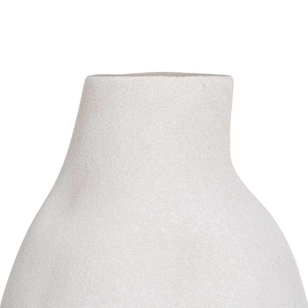 Jarrón Blanco Roto de Cerámica para Decoración - 70 cm, Boca de 7 cm, Elegante y Moderno - Imagen 5
