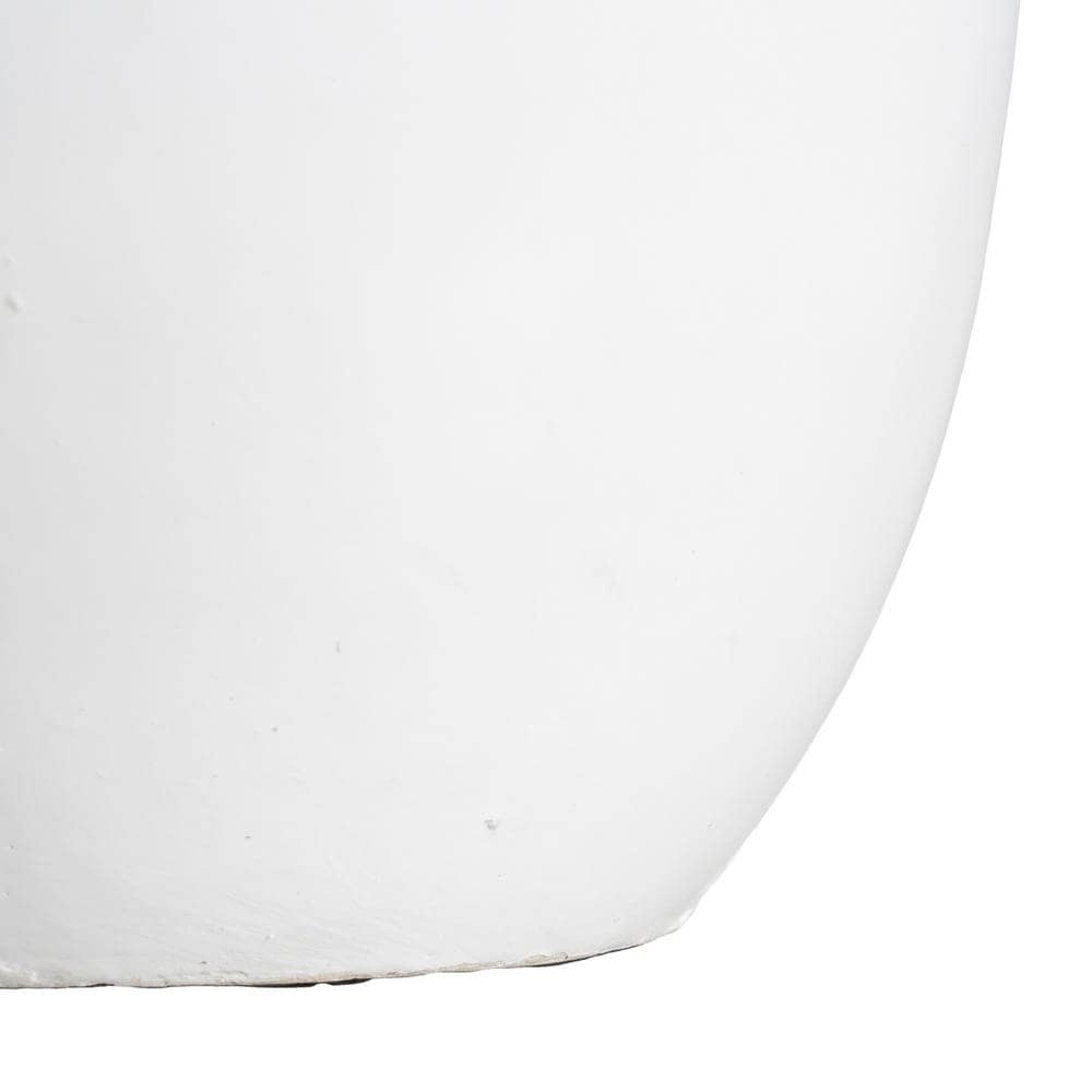 Jarrón Decorativo Blanco de Terracota de 60 cm - Elegante y Moderno para Decoración de Interiores - Imagen 6