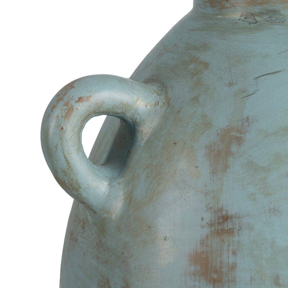 Jarrón Decorativo de Terracota Marrón de 22 cm - Ideal para Decoración Sin Agua - Imagen 4