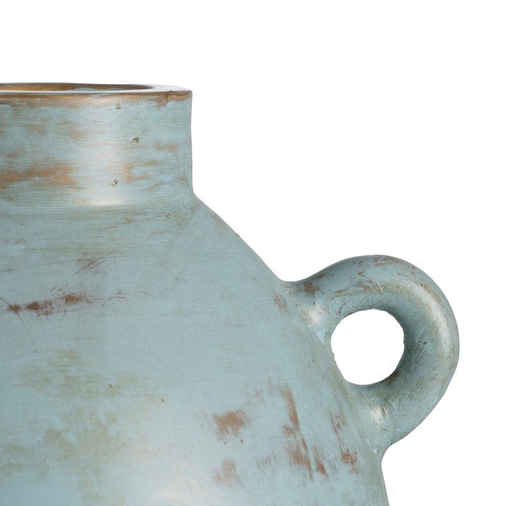 Jarrón Decorativo de Terracota Marrón de 22 cm - Ideal para Decoración Sin Agua - Imagen 5