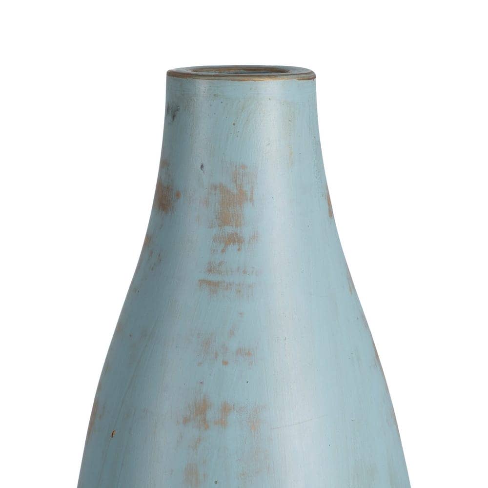 Jarrón Decorativo de Terracota Marrón de 34 cm - Ideal para Decoración Sin Agua - Imagen 4