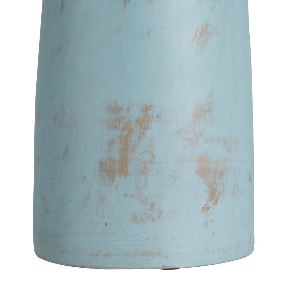 Jarrón Decorativo de Terracota Marrón de 34 cm - Ideal para Decoración Sin Agua - Imagen 6