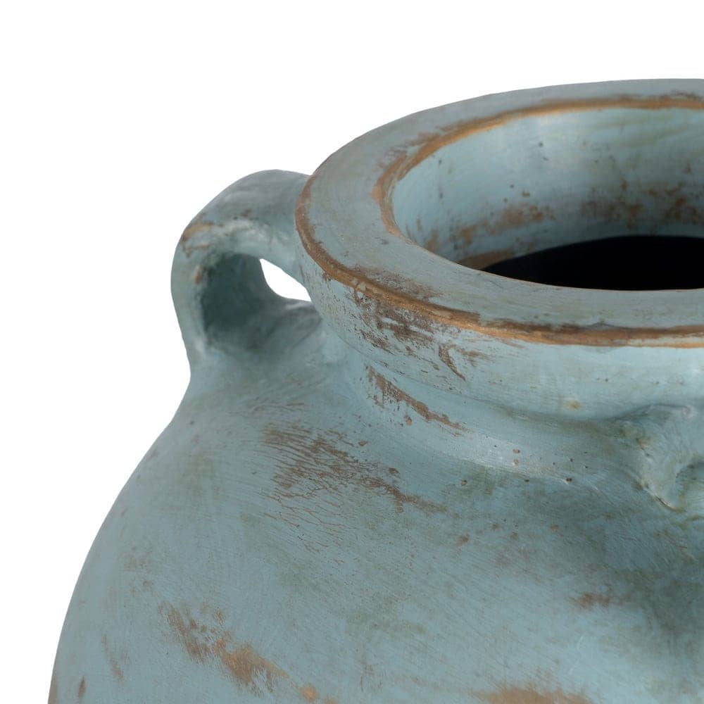 Jarrón Decorativo de Terracota Marrón de 50 cm - Ideal para Decoración de Interiores sin Agua - Imagen 3