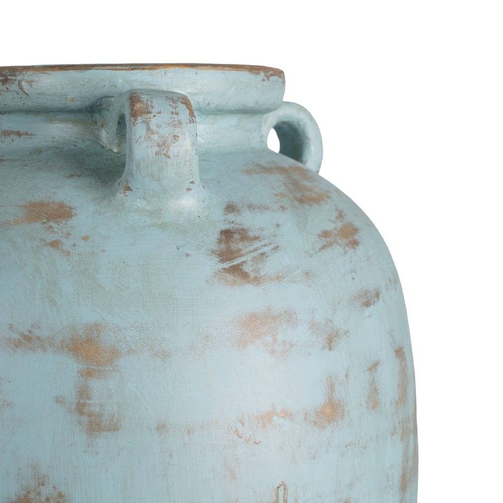 Jarrón Decorativo de Terracota Marrón de 50 cm - Ideal para Decoración de Interiores sin Agua - Imagen 4