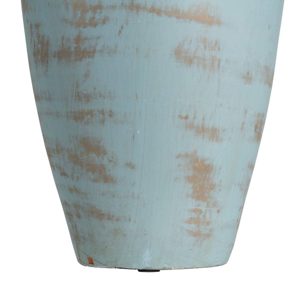 Jarrón Decorativo de Terracota Marrón de 50 cm - Ideal para Decoración de Interiores sin Agua - Imagen 6