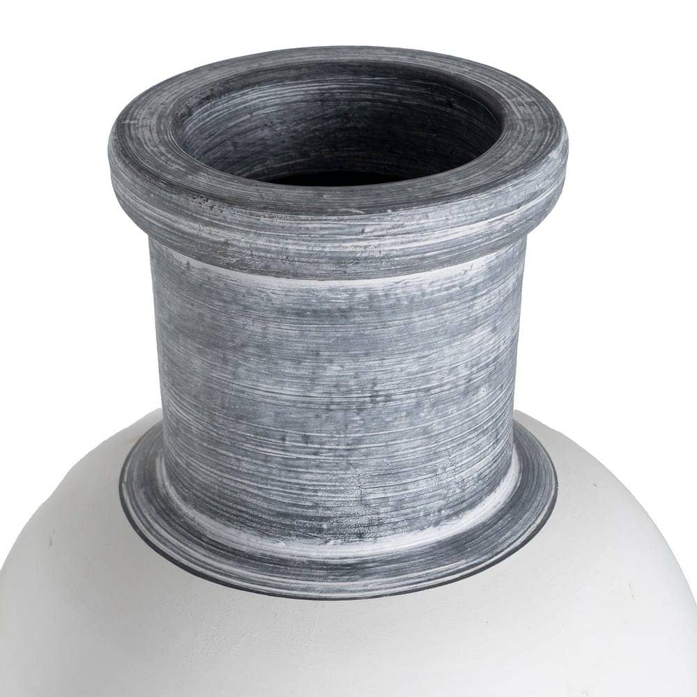 Jarrón Decorativo Turquesa de Terracota 29 cm - Ideal para Decoración Sin Agua - Imagen 3