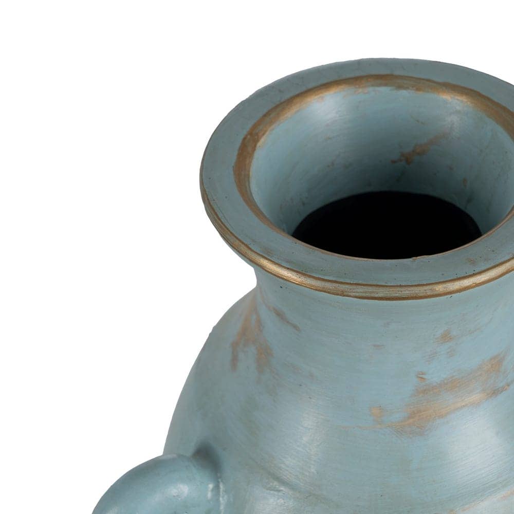 Jarrón Decorativo Turquesa de Terracota 64 cm - Elegancia y Estilo para tu Hogar - Imagen 3