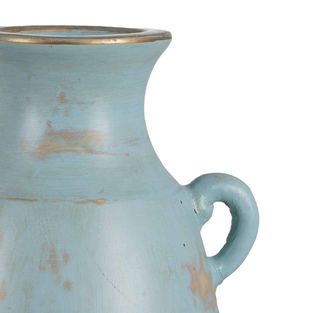 Jarrón Decorativo Turquesa de Terracota 64 cm - Elegancia y Estilo para tu Hogar - Imagen 5