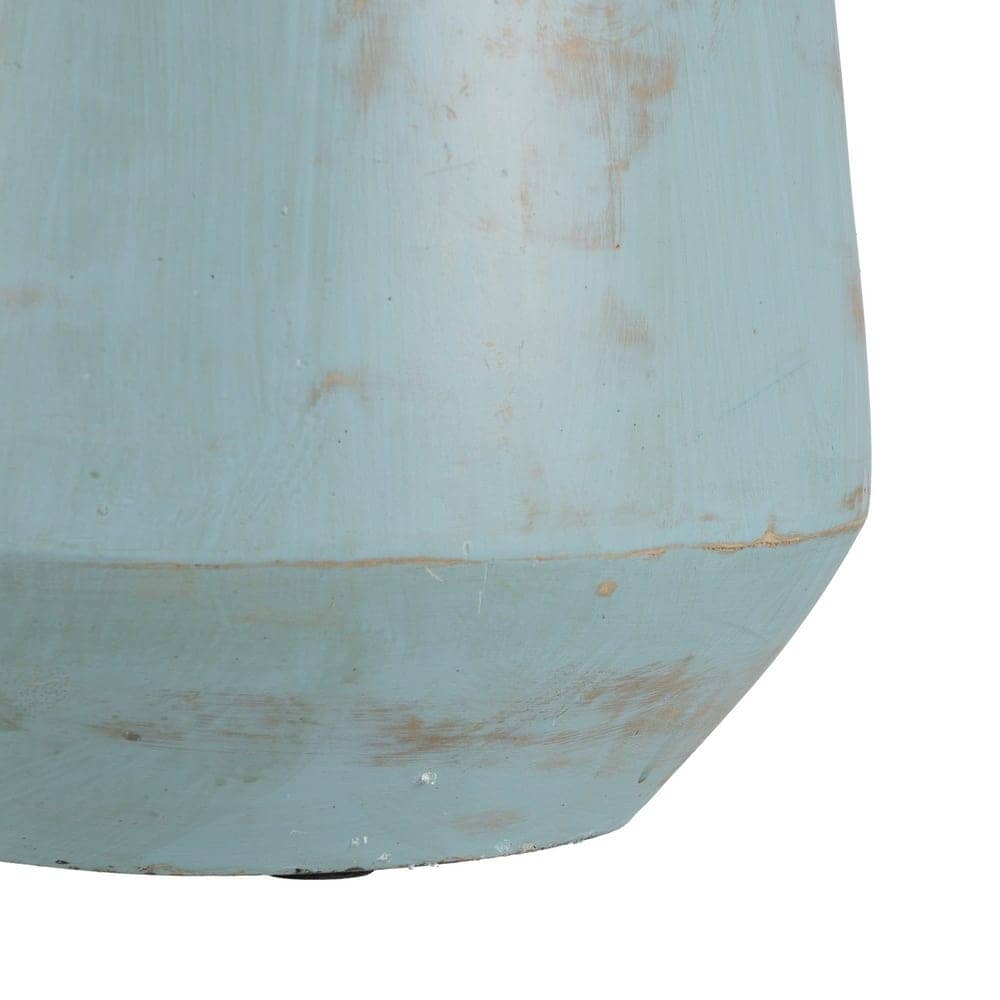 Jarrón Decorativo Turquesa de Terracota 64 cm - Elegancia y Estilo para tu Hogar - Imagen 7