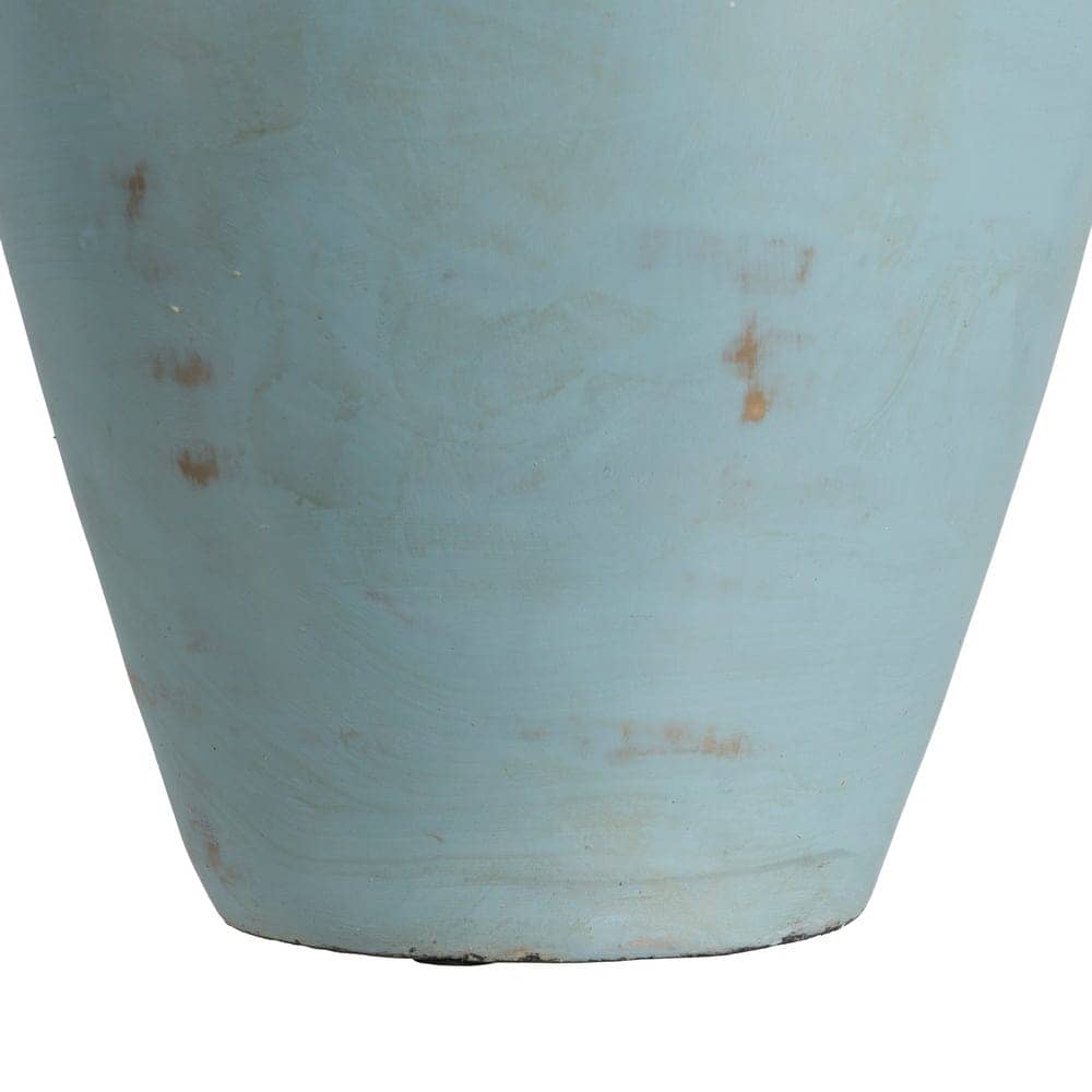 Jarrón Decorativo Turquesa de Terracota 67 cm - Elegante Pieza de Diseño para Decoración de Interiores - Imagen 6