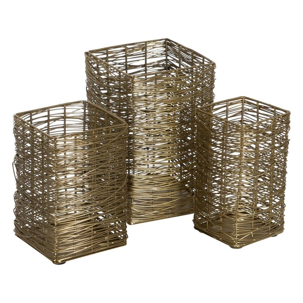 Jarrón Dorado de Acero Inoxidable de 20 cm - Elegante Decoración para el Hogar - Imagen 2