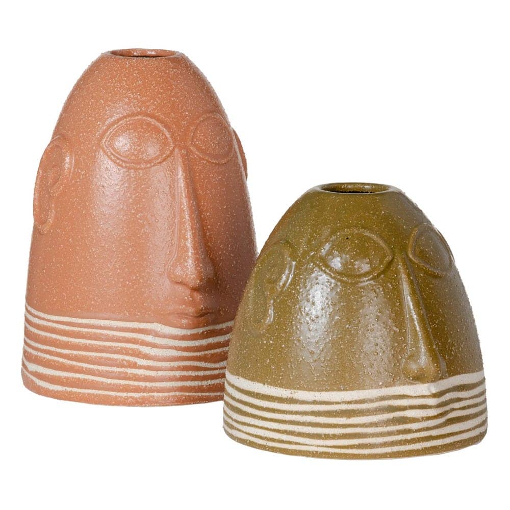 Jarrón Marrón de Cerámica de 16 cm - Decoración Elegante con Boca de 4,2 cm para Flores - Imagen 2
