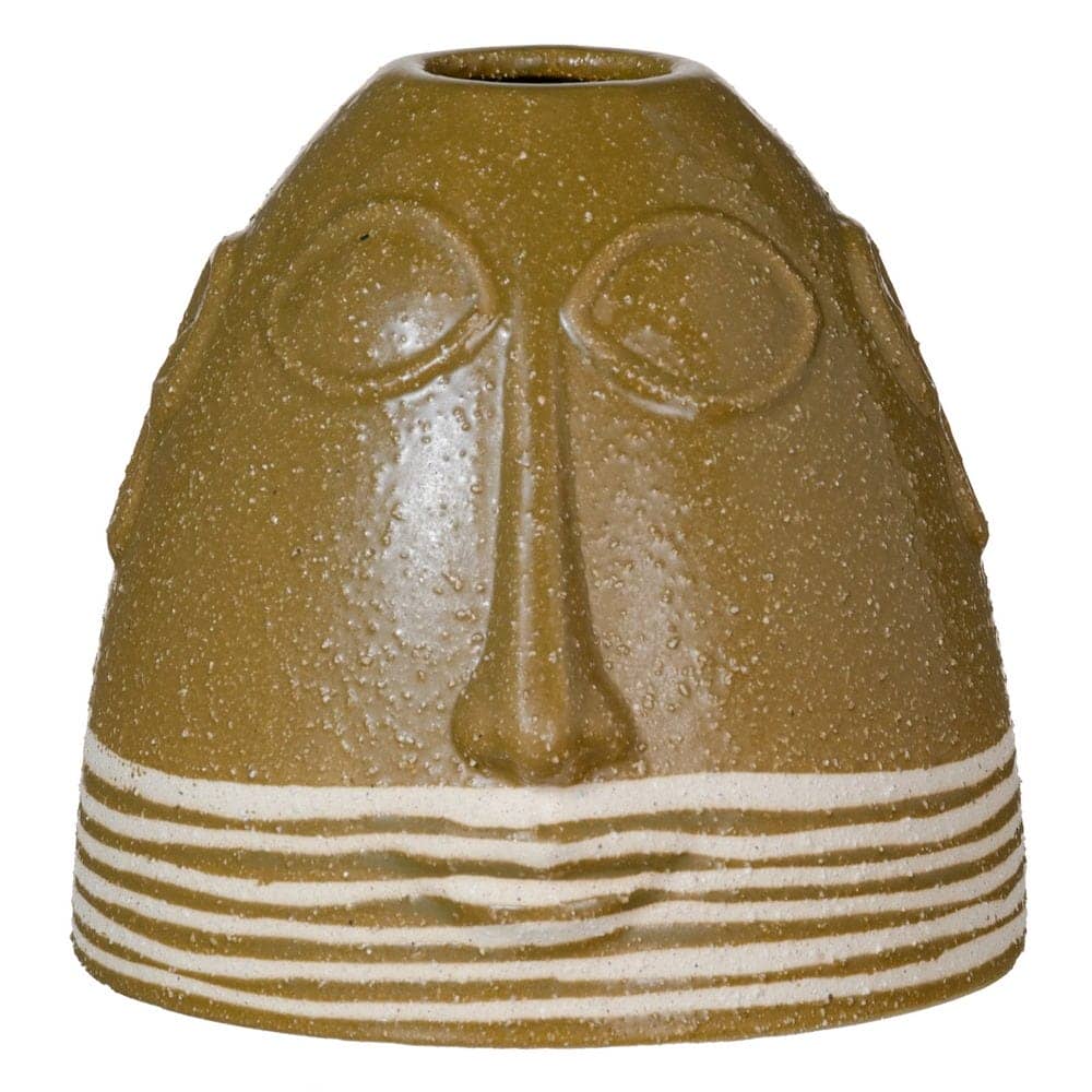 Jarrón Marrón de Cerámica de 16 cm - Decoración Elegante con Boca de 4,2 cm para Flores - Imagen 3