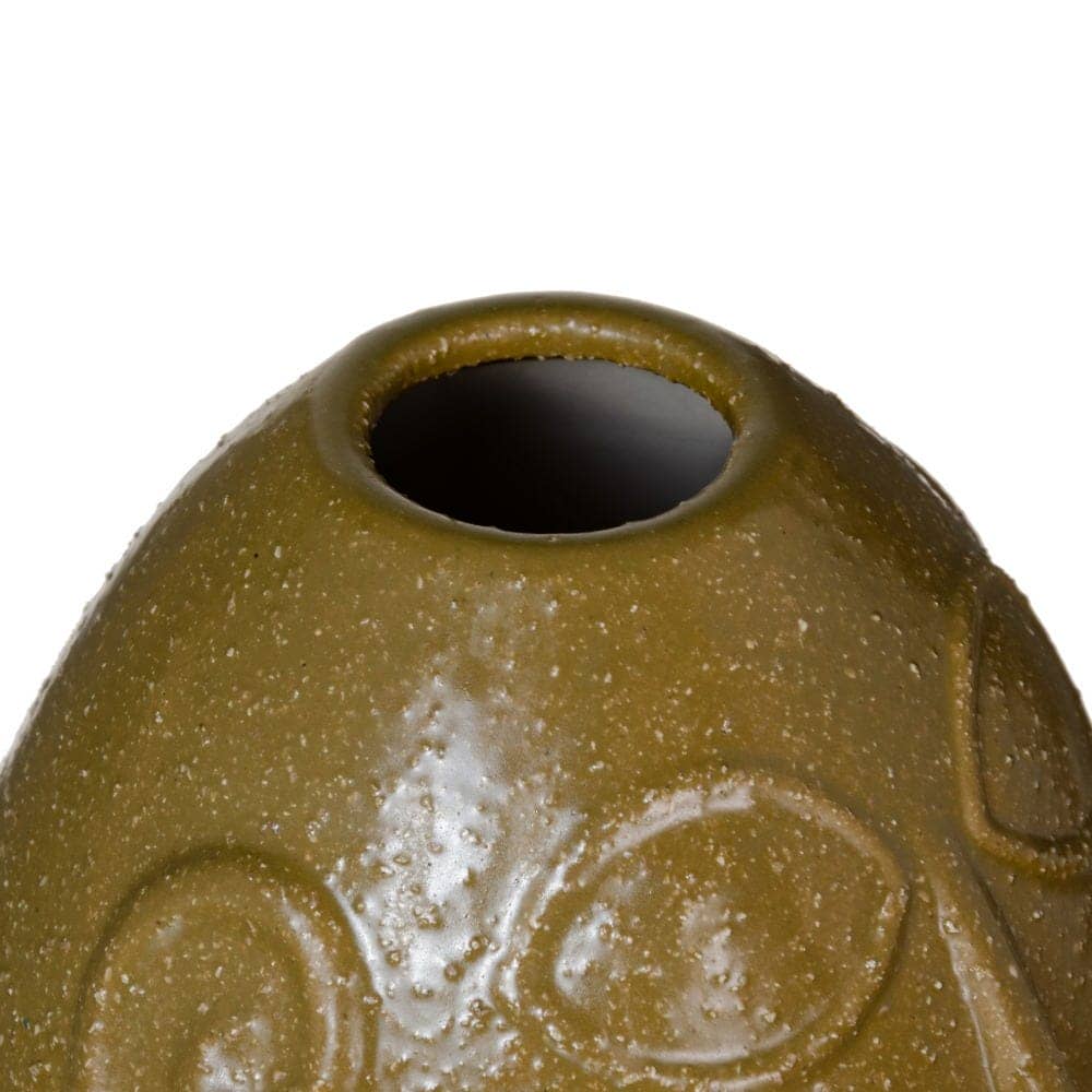 Jarrón Marrón de Cerámica de 16 cm - Decoración Elegante con Boca de 4,2 cm para Flores - Imagen 4