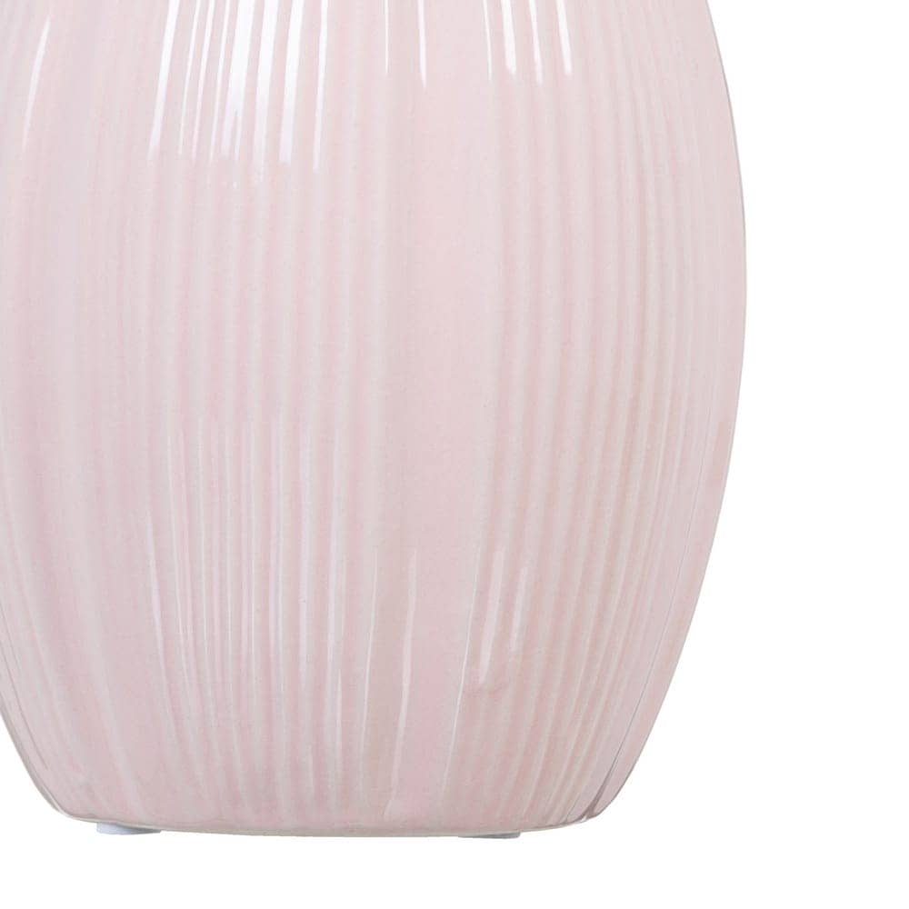 Jarrón Rosa de Cerámica 25,5 cm - Decoración Elegante para el Hogar, Ideal para Flores y Centros de Mesa - Imagen 3