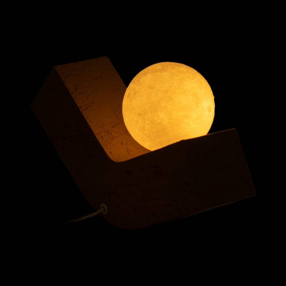 Lámpara de Mesa Beige de Poliresina con Pantalla de PVC y Luz Cálida 2700K - Bombilla G4 Incluida, 19,5 cm - Imagen 2