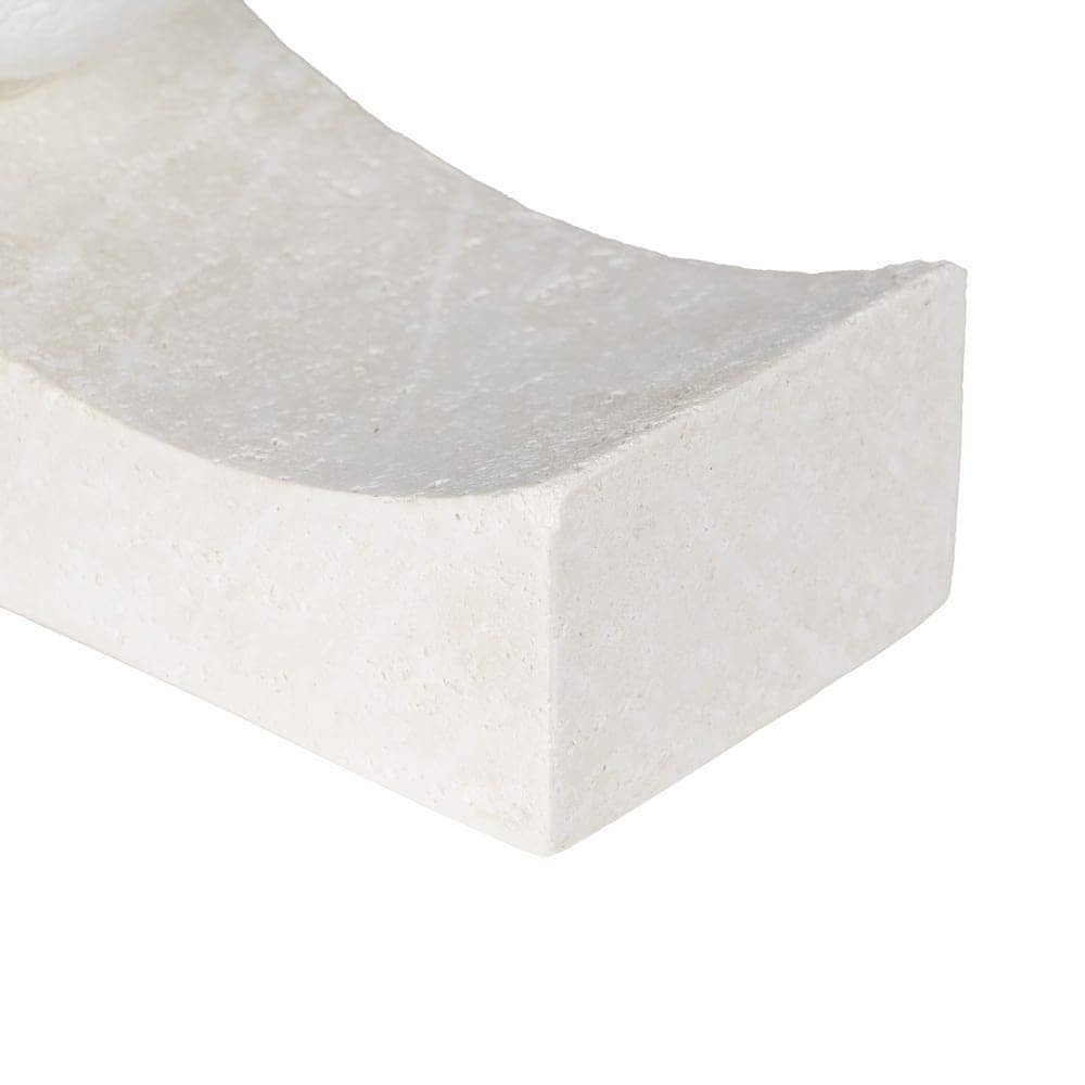 Lámpara de Mesa Blanca de Poliresina con Pantalla de PVC - Luz Cálida 2700K, USB, Bombilla G4 Incluida, 19,5 cm - Imagen 3