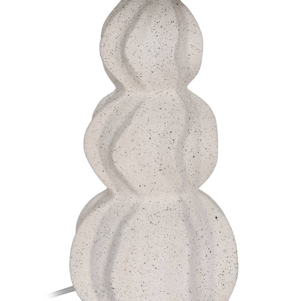 Lámpara de Mesa Cerámica Multicolor de 60 cm - Base de Cerámica y Tulipa de Tejido 100% Poliéster, Casquillo E27, Ideal para Decoración de Interiores - Imagen 4