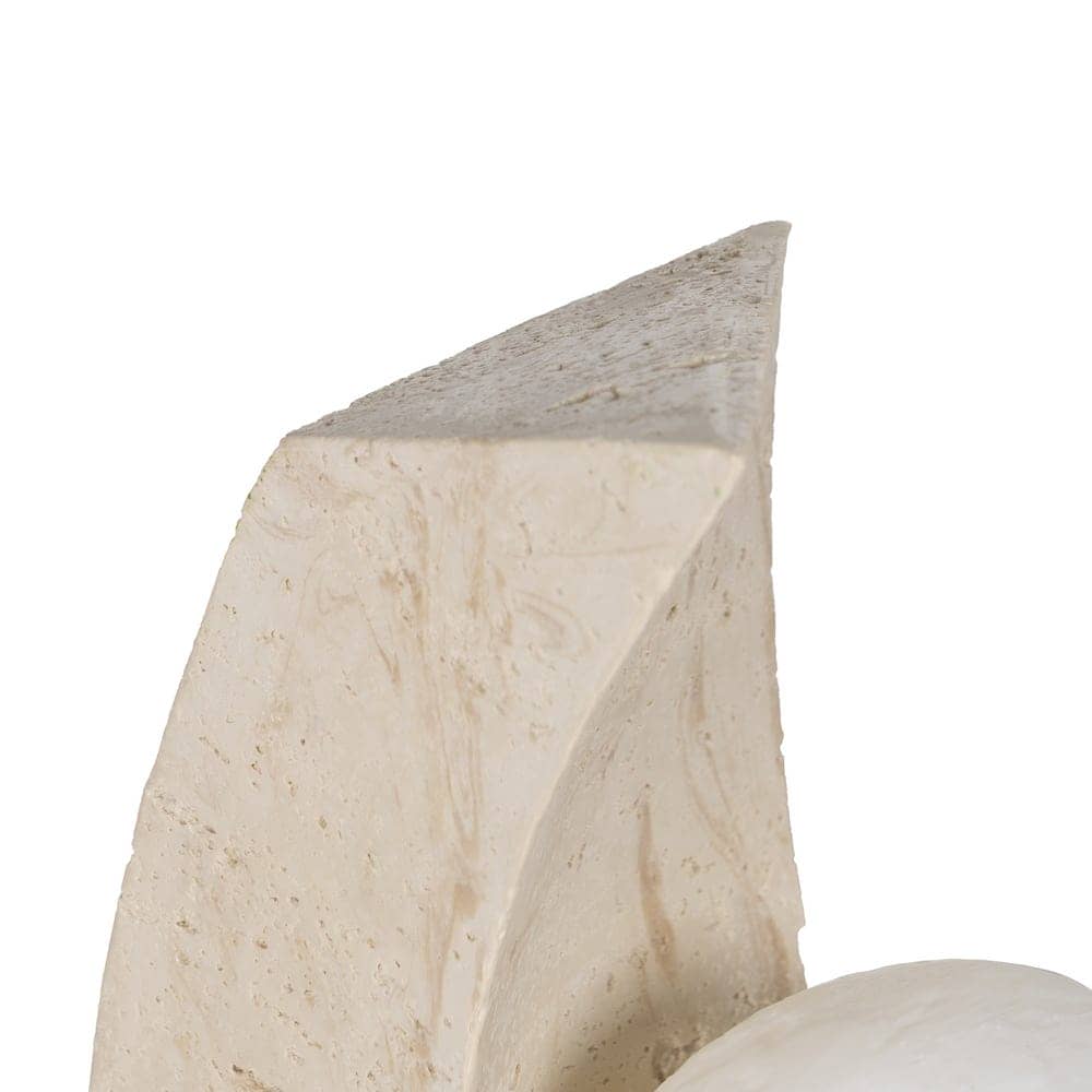 Lámpara de Mesa Crema de Poliresina con Pantalla de PVC - Luz Cálida 2700K, 30 cm, Incluye Bombilla G4, Ideal para Decoración y Iluminación de Interiores - Imagen 4