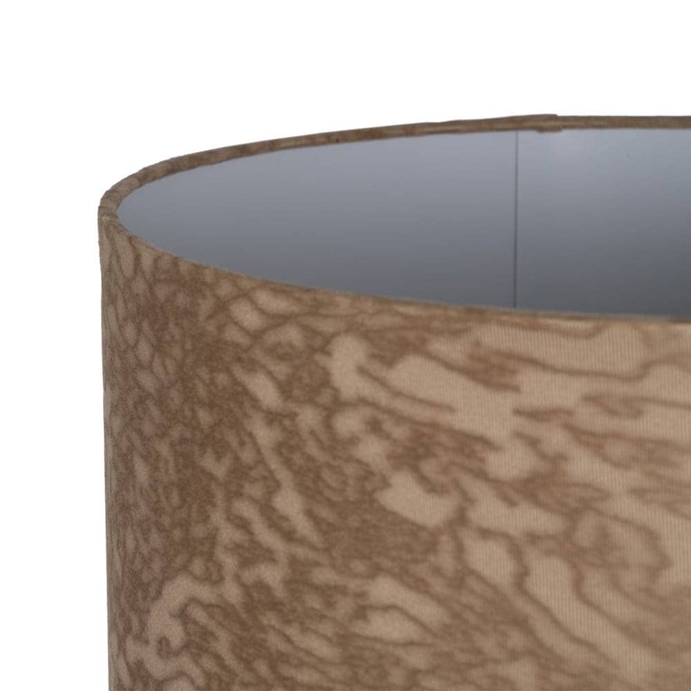 Lámpara de Mesa de Cristal Beige-Dorado de 68,5 cm - Elegante Tulipa de Tejido y Base de Cristal, Ideal para Decoración Moderna - Imagen 2