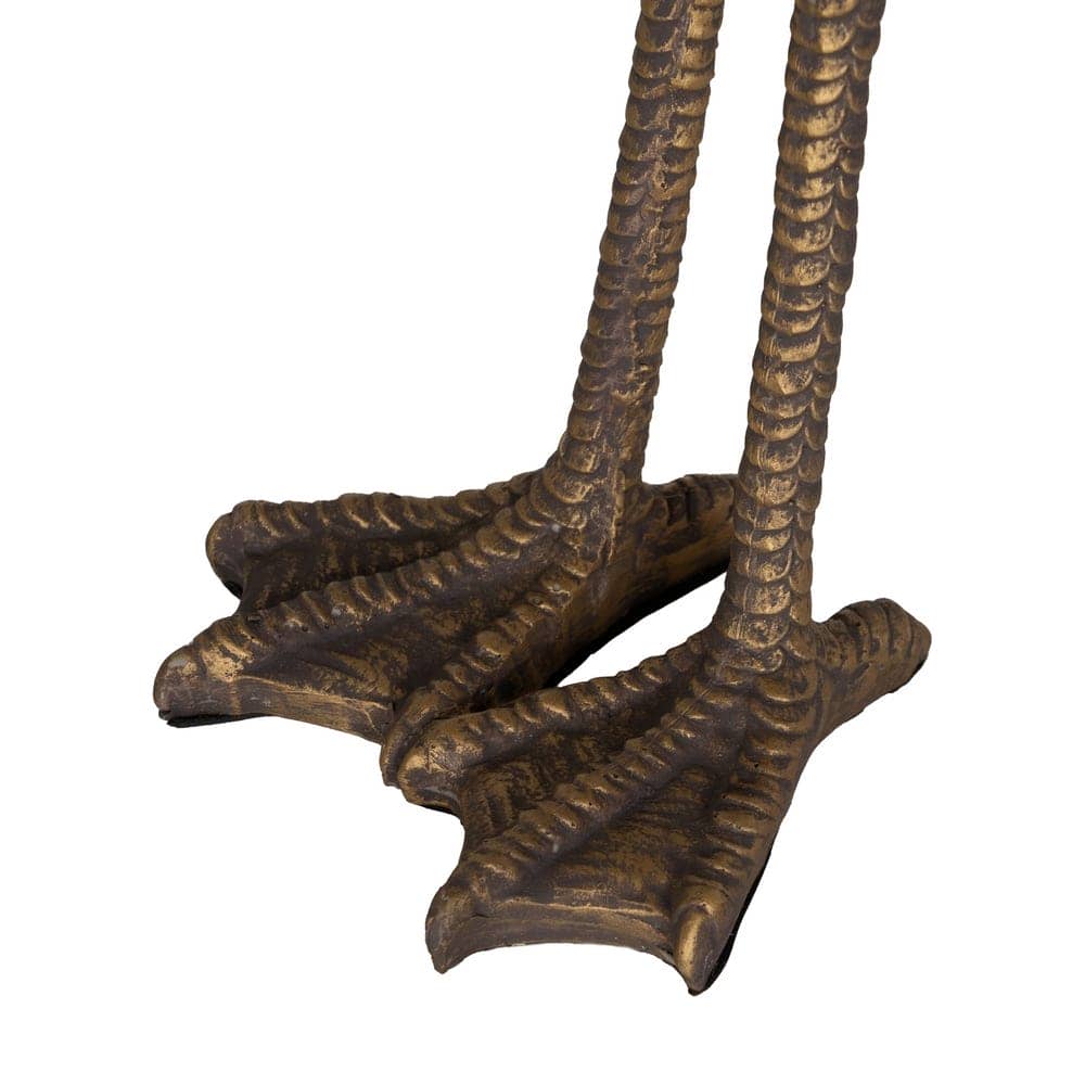 Lámpara de Mesa Flamenco en Resina de Poliésina 39,5 cm - Color Oro Viejo, Casquillo E27, Ideal para Decoración Interior - Imagen 6