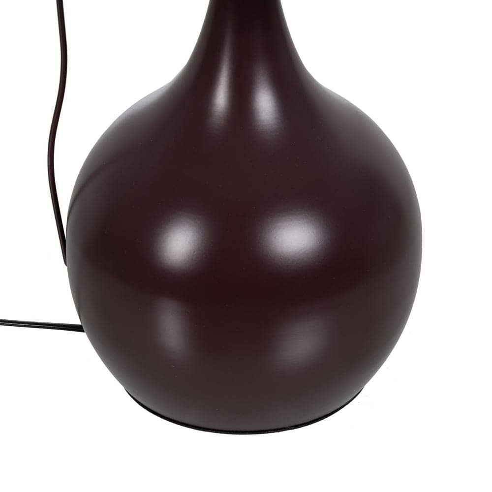 Lámpara de Mesa Marrón de Tejido y Metal de 52 cm - Estilo Moderno, Casquillo E27, Ideal para Decoración Interior - Imagen 6
