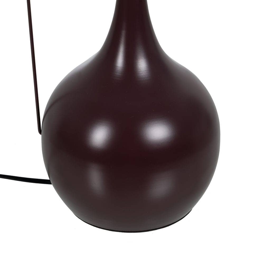 Lámpara de Mesa Marrón de Tejido y Metal de 64 cm - Elegante y Moderna para Decoración Interior - Imagen 6