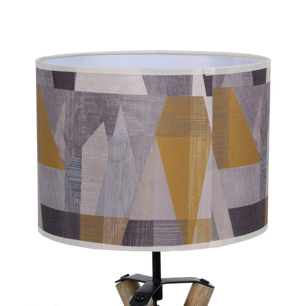 Lámpara de Mesa Natural de Tejido y Madera de Pino - 54 cm, Estilo Moderno, Casquillo E27, Ideal para Decoración de Interiores - Imagen 4