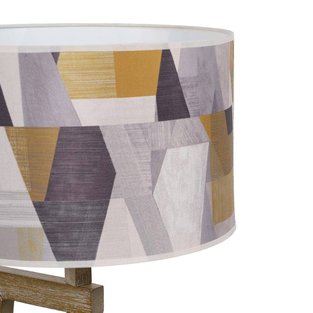 Lámpara de Mesa Natural de Tejido y Madera de Pino - 67 cm, Estilo Moderno y Elegante, Casquillo E27, Ideal para Decoración de Interiores - Imagen 4