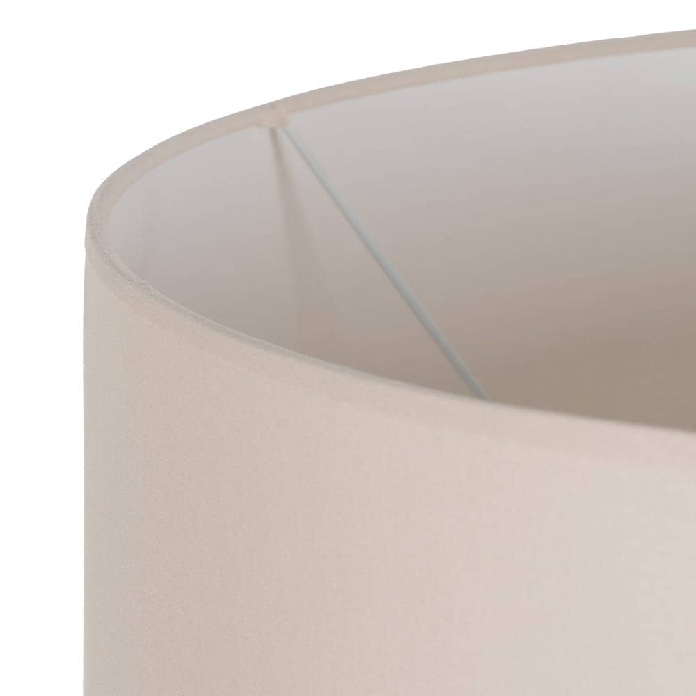 Lámpara de Mesa Natural de Madera de Roble y Tejido de Algodón y Lino - 82,5 cm, Estilo Elegante y Moderno para Decoración de Interiores - Imagen 2