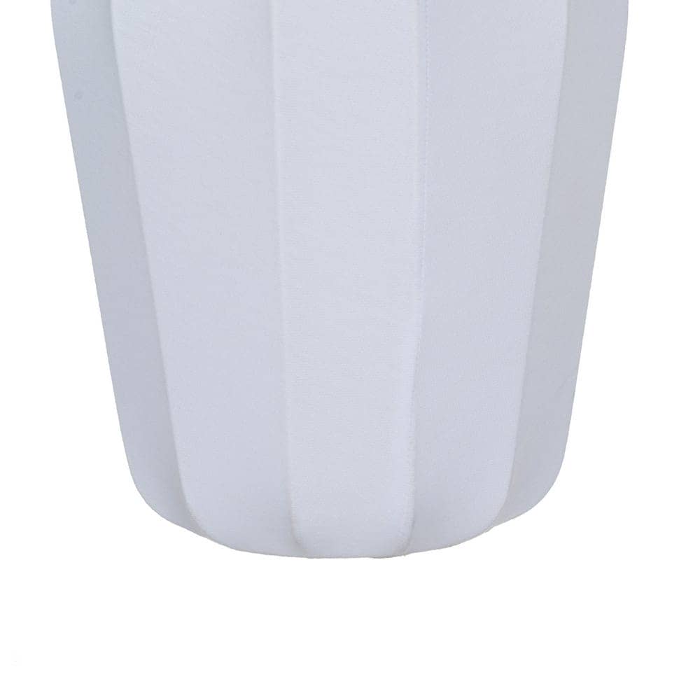 Lámpara de Techo Blanca de Tejido 36 cm - Estilo Moderno, Casquillo E27, Ideal para Iluminar tu Hogar - Imagen 3