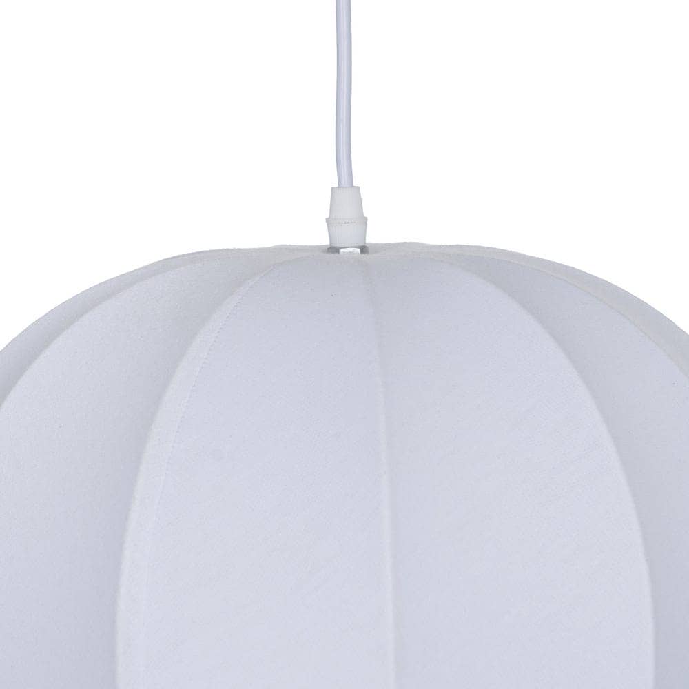 Lámpara de Techo Blanca de Tejido 47 cm - Estilo Moderno, E27, 220-240V, Ideal para Salones y Comedores - Imagen 5