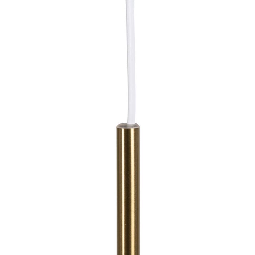 Lámpara de Techo Blanca y Dorada de Cristal y Metal - Diseño Elegante de 36 cm, E27, 1x60W Máx, Ideal para Decoración Moderna - Imagen 5