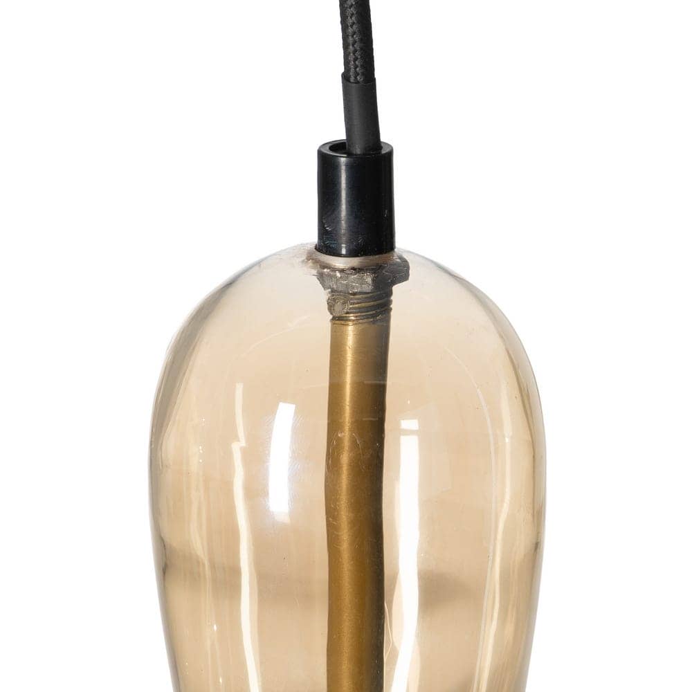 Lámpara de Techo Caramelo de Metal y Cristal - Diseño Elegante 39,5 cm, Casquillo E27, Ideal para Decoración Moderna - Imagen 4