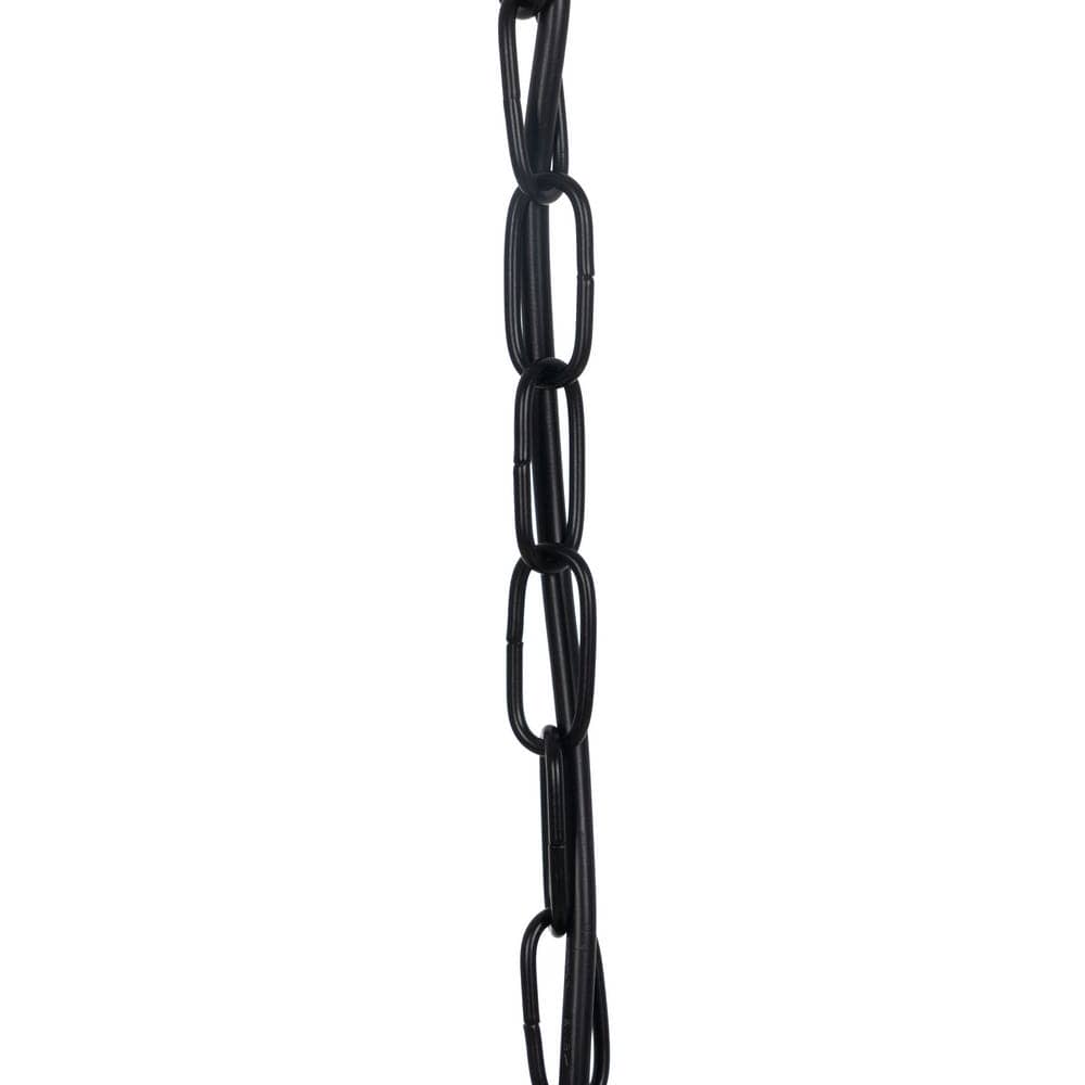 Lámpara de Techo Negra y de Cristal de 72 cm - Diseño Moderno en Hierro y Cristal, Casquillo E14, Ideal para Iluminar tu Hogar - Imagen 10
