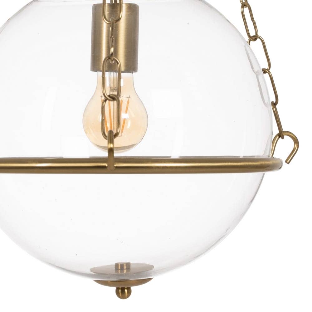 Lámpara de Techo de Oro y Cristal de 53 cm - Elegante Iluminación de Hierro y Cristal para Decoración Moderna - Imagen 3