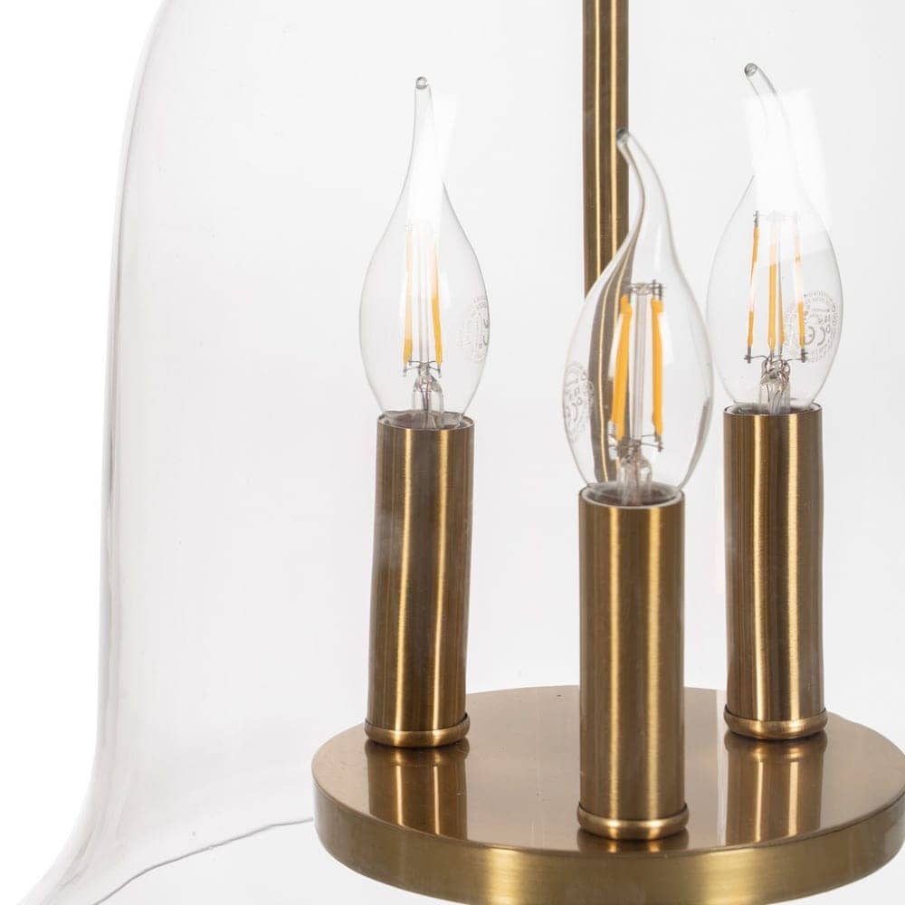 Lámpara de Techo de Oro y Cristal de 54 cm - Elegante Iluminación de Hierro y Cristal para Decoración Moderna - Imagen 5