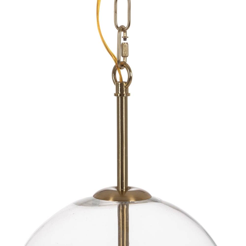 Lámpara de Techo de Oro y Cristal de 54 cm - Elegante Iluminación de Hierro y Cristal para Decoración Moderna - Imagen 6
