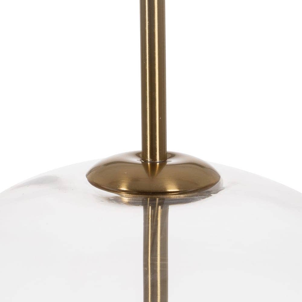 Lámpara de Techo de Oro y Cristal de 60 cm - Elegante Iluminación de Hierro y Cristal para Salón, Comedor o Dormitorio (3x E27, 220-240V) - Imagen 5