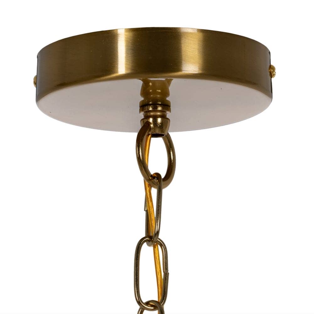Lámpara de Techo de Oro y Cristal de 72 cm - Elegante Iluminación de Hierro y Cristal para Decoración Moderna - Imagen 11