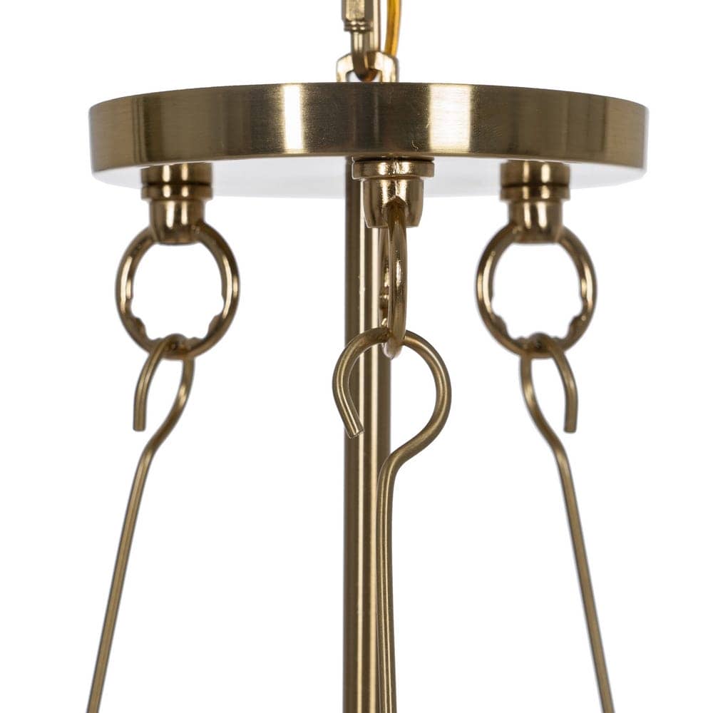 Lámpara de Techo de Oro y Cristal de 72 cm - Elegante Iluminación de Hierro y Cristal para Decoración Moderna - Imagen 3