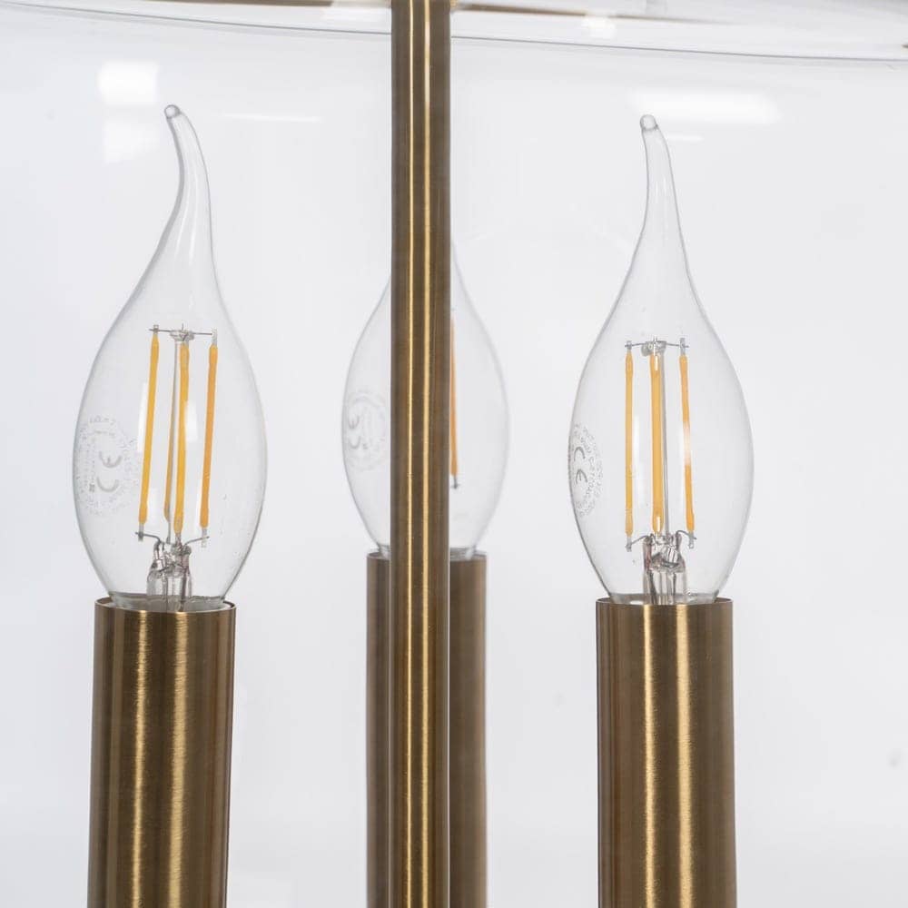 Lámpara de Techo de Oro y Cristal de 72 cm - Elegante Iluminación de Hierro y Cristal para Decoración Moderna - Imagen 6