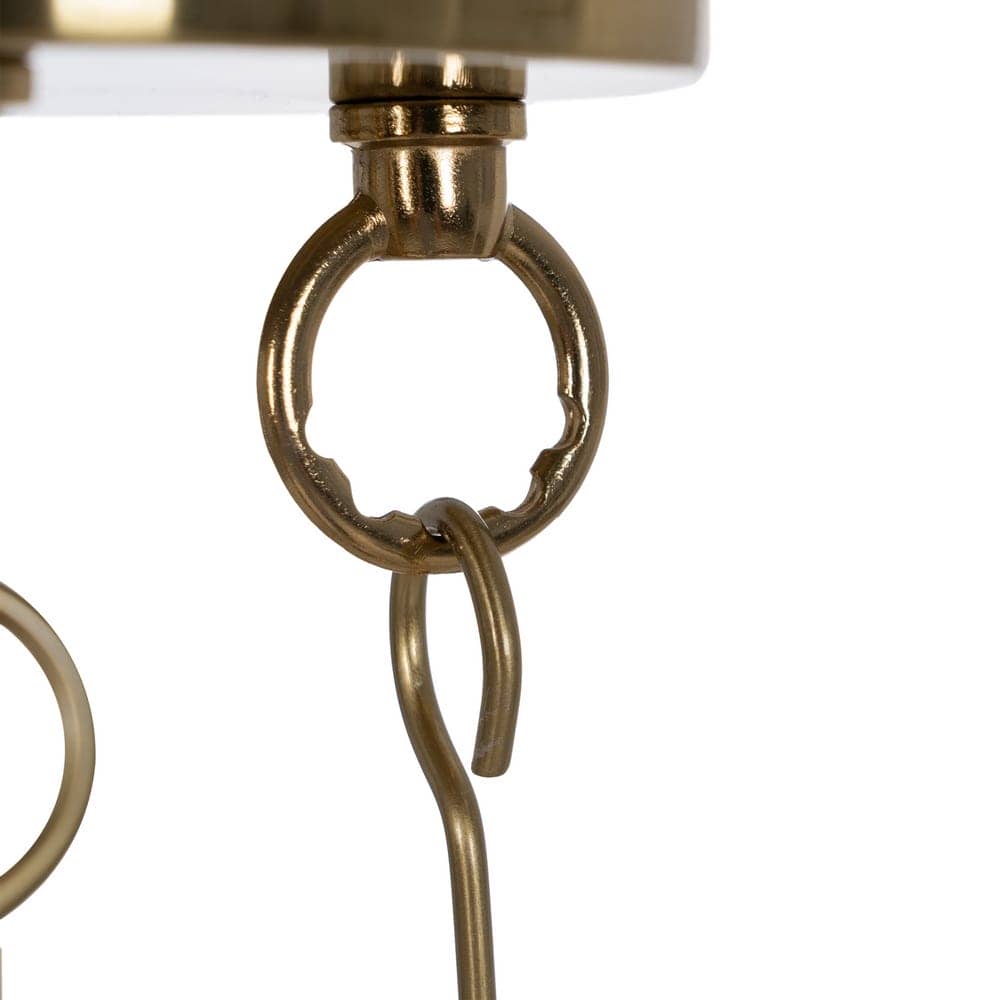 Lámpara de Techo de Oro y Cristal de 72 cm - Elegante Iluminación de Hierro y Cristal para Decoración Moderna - Imagen 9