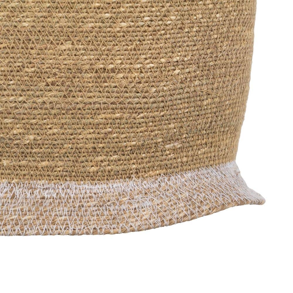 Lámpara de Techo de Fibra Natural y Hierro - Diseño Elegante de 30 cm, Casquillo E27, Ideal para Iluminación Moderna - Imagen 4