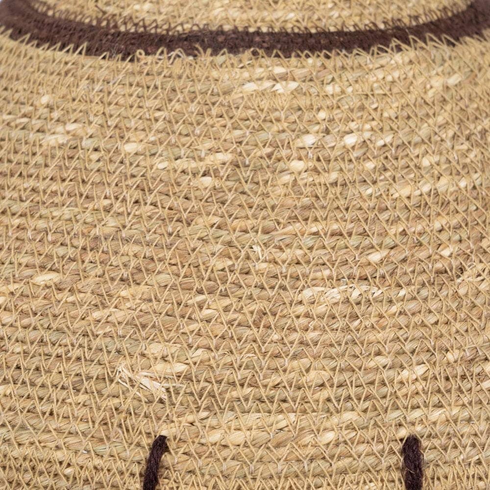 Lámpara de Techo de Fibra Natural y Hierro - Diseño Elegante de 32 cm, Casquillo E27, Ideal para Iluminación Moderna - Imagen 5